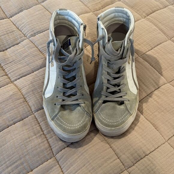 Golden Goose White Ice Suede Star - Picture 4 of 5